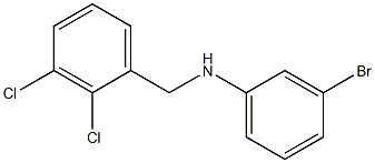 3-bromo-N-[(2,3-dichlorophenyl)methyl]aniline Structure