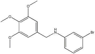 3-bromo-N-[(3,4,5-trimethoxyphenyl)methyl]aniline Structure