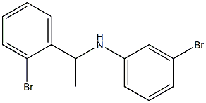 3-bromo-N-[1-(2-bromophenyl)ethyl]aniline Structure