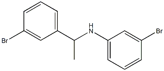 3-bromo-N-[1-(3-bromophenyl)ethyl]aniline Structure