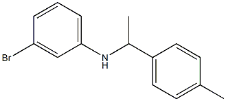 3-bromo-N-[1-(4-methylphenyl)ethyl]aniline Structure