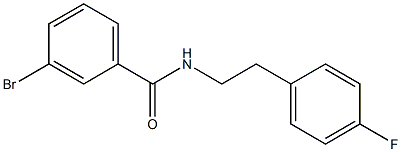 3-bromo-N-[2-(4-fluorophenyl)ethyl]benzamide Structure