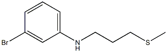3-bromo-N-[3-(methylsulfanyl)propyl]aniline Structure