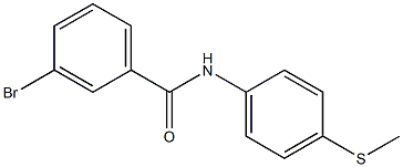 3-bromo-N-[4-(methylthio)phenyl]benzamide 구조식 이미지
