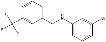 3-bromo-N-{[3-(trifluoromethyl)phenyl]methyl}aniline 구조식 이미지