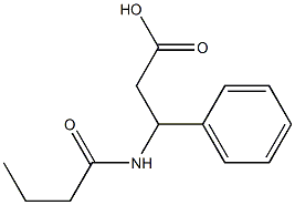 3-butanamido-3-phenylpropanoic acid 구조식 이미지