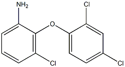 3-chloro-2-(2,4-dichlorophenoxy)aniline Structure
