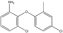 3-chloro-2-(4-chloro-2-methylphenoxy)aniline 구조식 이미지