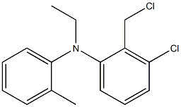 3-chloro-2-(chloromethyl)-N-ethyl-N-(2-methylphenyl)aniline Structure