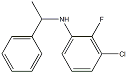 3-chloro-2-fluoro-N-(1-phenylethyl)aniline Structure