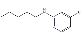 3-chloro-2-fluoro-N-pentylaniline 구조식 이미지