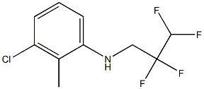 3-chloro-2-methyl-N-(2,2,3,3-tetrafluoropropyl)aniline 구조식 이미지