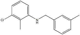 3-chloro-2-methyl-N-[(3-methylphenyl)methyl]aniline 구조식 이미지