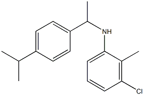 3-chloro-2-methyl-N-{1-[4-(propan-2-yl)phenyl]ethyl}aniline Structure