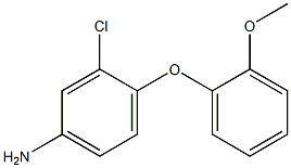3-chloro-4-(2-methoxyphenoxy)aniline 구조식 이미지