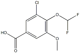 3-chloro-4-(difluoromethoxy)-5-methoxybenzoic acid Structure