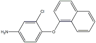 3-chloro-4-(naphthalen-1-yloxy)aniline 구조식 이미지