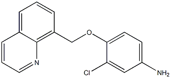 3-chloro-4-(quinolin-8-ylmethoxy)aniline Structure