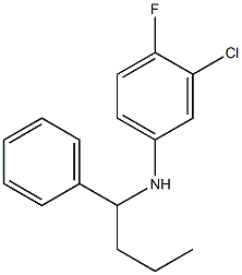 3-chloro-4-fluoro-N-(1-phenylbutyl)aniline 구조식 이미지