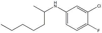 3-chloro-4-fluoro-N-(heptan-2-yl)aniline 구조식 이미지