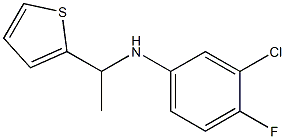 3-chloro-4-fluoro-N-[1-(thiophen-2-yl)ethyl]aniline 구조식 이미지