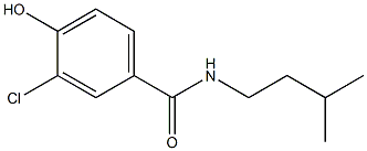 3-chloro-4-hydroxy-N-(3-methylbutyl)benzamide Structure