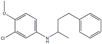 3-chloro-4-methoxy-N-(4-phenylbutan-2-yl)aniline Structure