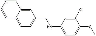 3-chloro-4-methoxy-N-(naphthalen-2-ylmethyl)aniline Structure