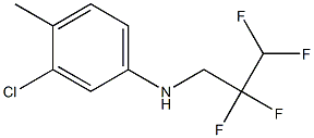 3-chloro-4-methyl-N-(2,2,3,3-tetrafluoropropyl)aniline 구조식 이미지