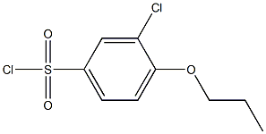 3-chloro-4-propoxybenzene-1-sulfonyl chloride 구조식 이미지