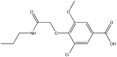 3-chloro-5-methoxy-4-[(propylcarbamoyl)methoxy]benzoic acid Structure