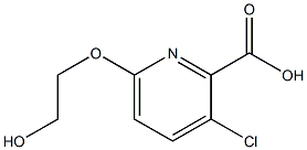 3-chloro-6-(2-hydroxyethoxy)pyridine-2-carboxylic acid Structure