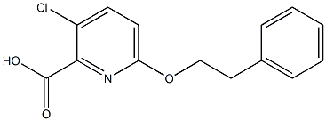 3-chloro-6-(2-phenylethoxy)pyridine-2-carboxylic acid 구조식 이미지