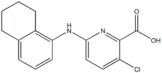 3-chloro-6-(5,6,7,8-tetrahydronaphthalen-1-ylamino)pyridine-2-carboxylic acid 구조식 이미지