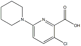 3-chloro-6-(piperidin-1-yl)pyridine-2-carboxylic acid Structure