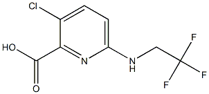 3-chloro-6-[(2,2,2-trifluoroethyl)amino]pyridine-2-carboxylic acid Structure