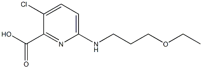 3-chloro-6-[(3-ethoxypropyl)amino]pyridine-2-carboxylic acid 구조식 이미지