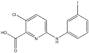 3-chloro-6-[(3-iodophenyl)amino]pyridine-2-carboxylic acid 구조식 이미지