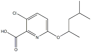 3-chloro-6-[(4-methylpentan-2-yl)oxy]pyridine-2-carboxylic acid Structure