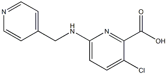 3-chloro-6-[(pyridin-4-ylmethyl)amino]pyridine-2-carboxylic acid 구조식 이미지