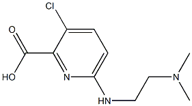 3-chloro-6-{[2-(dimethylamino)ethyl]amino}pyridine-2-carboxylic acid Structure