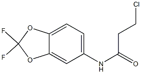 3-chloro-N-(2,2-difluoro-2H-1,3-benzodioxol-5-yl)propanamide Structure
