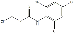 3-chloro-N-(2,4,6-trichlorophenyl)propanamide Structure