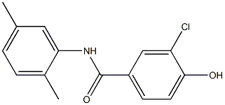 3-chloro-N-(2,5-dimethylphenyl)-4-hydroxybenzamide 구조식 이미지