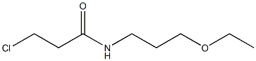 3-chloro-N-(3-ethoxypropyl)propanamide Structure