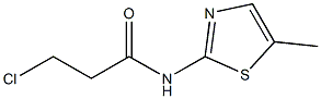3-chloro-N-(5-methyl-1,3-thiazol-2-yl)propanamide Structure