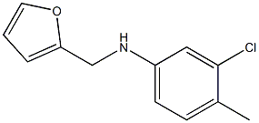 3-chloro-N-(furan-2-ylmethyl)-4-methylaniline Structure