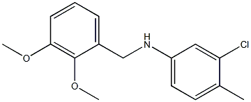 3-chloro-N-[(2,3-dimethoxyphenyl)methyl]-4-methylaniline Structure