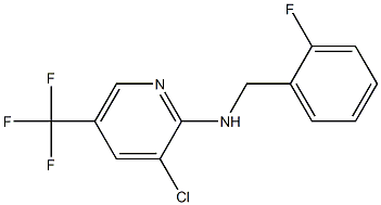 3-chloro-N-[(2-fluorophenyl)methyl]-5-(trifluoromethyl)pyridin-2-amine 구조식 이미지