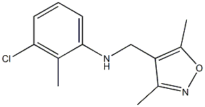 3-chloro-N-[(3,5-dimethyl-1,2-oxazol-4-yl)methyl]-2-methylaniline Structure